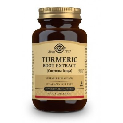 Comprar SOLGAR CURCUMA EXTRACTO DE RAIZ (CURCUMA LONGA) 60 CAPSULAS VEGETALES al mejor precio en NuestraFarma, tu farmacia online