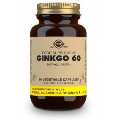 Comprar SOLGAR GINKGO 60 CAPSULAS VEGETALES al mejor precio en NuestraFarma, tu farmacia online