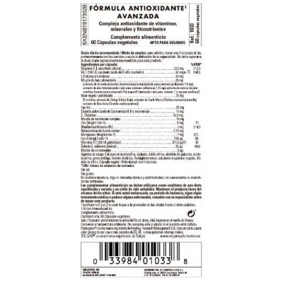 Comprar SOLGAR FORMULA ANTIOXIDANTE AVANZADA 60 CAPSULAS VEGETALES al mejor precio en NuestraFarma, tu farmacia online