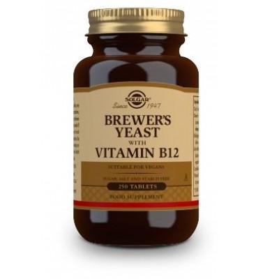 Comprar SOLGAR LEVADURA DE CERVEZA CON VITAMINA B12 250 COMPRIMIDOS al mejor precio en NuestraFarma, tu farmacia online
