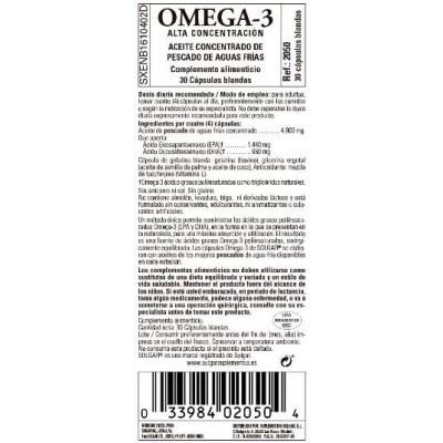 Comprar SOLGAR OMEGA-3 ALTA CONCENTRACION 30 CAPSULAS BLANDAS al mejor precio en NuestraFarma, tu farmacia online