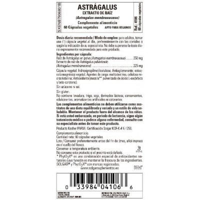 Comprar SOLGAR ASTRAGALUS 100 CAPSULAS VEGETALES al mejor precio en NuestraFarma, tu farmacia online