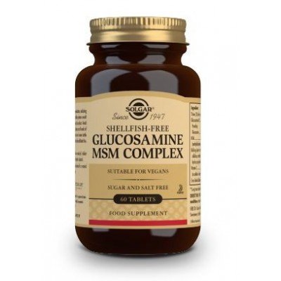 Comprar SOLGAR GLUCOSAMINA MSM COMPLEX 60 COMPRIMIDOS al mejor precio en NuestraFarma, tu farmacia online