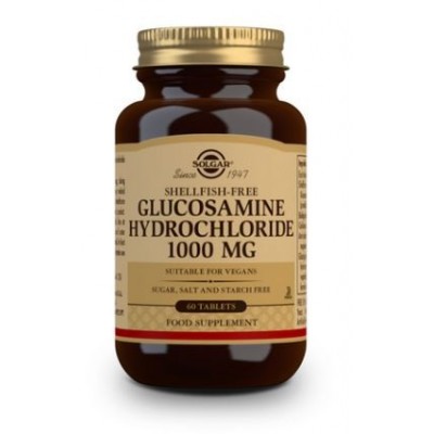 Comprar SOLGAR GLUCOSAMINA CLORHIDRATO 1000MG (LIBRE DE CRUSTACEOS) 60 COMPRIMIDOS al mejor precio en NuestraFarma, tu farmacia online