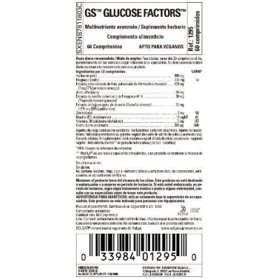 Comprar SOLGAR GOLD SPECIFICS GLUCOSE FACTORS 60 COMPRIMIDOS al mejor precio en NuestraFarma, tu farmacia online