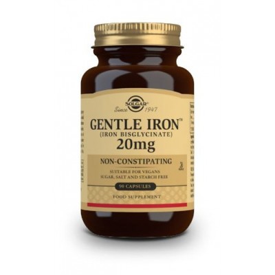 Comprar SOLGAR HIERRO GENTLE (HIERRO BISGLICINATO) 20MG 90 CAPSULAS VEGETALES al mejor precio en NuestraFarma, tu farmacia online