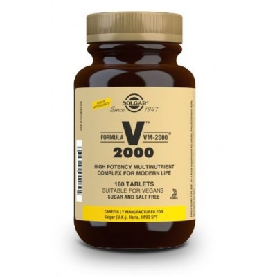 Comprar SOLGAR FORMULA VM-2000 180 COMPRIMIDOS al mejor precio en NuestraFarma, tu farmacia online