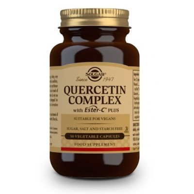 Comprar SOLGAR QUERCITINA COMPLEX CON ESTER-C PLUS 50 CAPSULAS VEGETALES al mejor precio en NuestraFarma, tu farmacia online