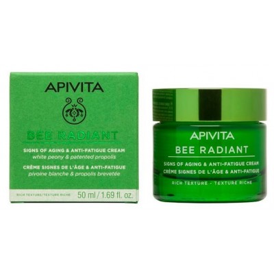 Comprar APIVITA BEE RADIANT PEONY ANTIEDAD Y ANTIFATIGA CREMA TEXTURA ENRIQUECIDA 50 ML al mejor precio en NuestraFarma, tu farmacia online