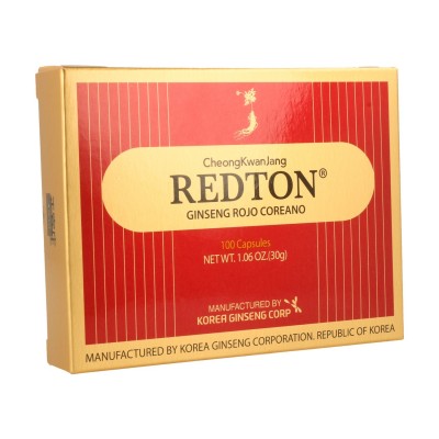 Comprar REDTON GINSENG ROJO COREANO 100 CAPSULAS al mejor precio en NuestraFarma, tu farmacia online