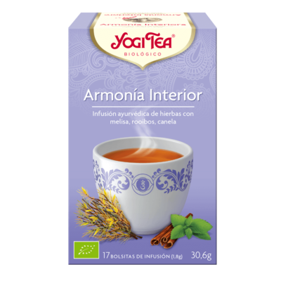 Comprar YOGI TEA BIOLOGICO ARMONIA INTERIOR 17 BOLSITAS al mejor precio en NuestraFarma, tu farmacia online