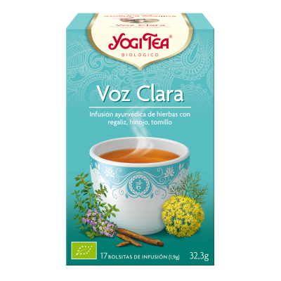 Comprar YOGI TEA BIOLOGICO VOZ CLARA 17 BOLSITAS al mejor precio en NuestraFarma, tu farmacia online