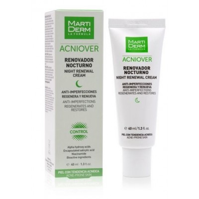 Comprar MARTIDERM ACNIOVER RENOVADOR NOCTURNO 40 ML al mejor precio en NuestraFarma, tu farmacia online