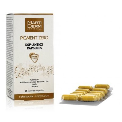 Comprar MARTIDERM PIGMENT ZERO DSP-ANTIOX 60 CAPSULAS al mejor precio en NuestraFarma, tu farmacia online