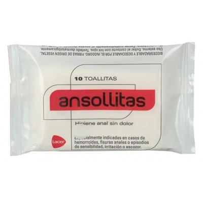 Comprar ANSOLLITAS HIGIENE ANAL 10 TOALLITAS al mejor precio en NuestraFarma, tu farmacia online