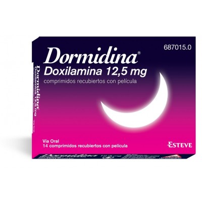 Comprar DORMIDINA 12,5 mg 14 COMPRIMIDOS RECUBIERTOS al mejor precio en NuestraFarma, tu farmacia online