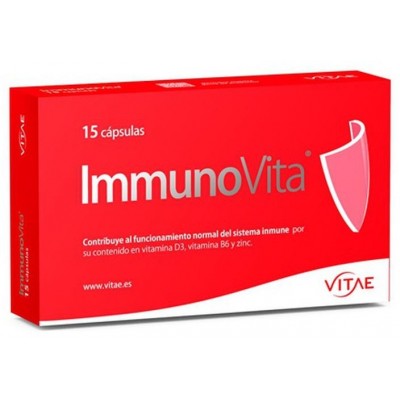 Comprar VITAE IMMUNOVITA 15 CAPSULAS al mejor precio en NuestraFarma, tu farmacia online