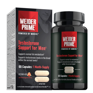 WEIDER PRIME TESTOSTERONE SUPPORT FOR MEN 60 CAPSULAS