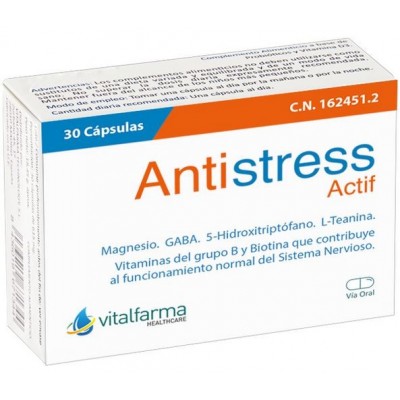 Comprar ANTIESTRESS ACTIF 30 CAPSULAS al mejor precio en NuestraFarma, tu farmacia online