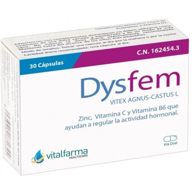 Comprar DYSFEM 30 CAPSULAS al mejor precio en NuestraFarma, tu farmacia online