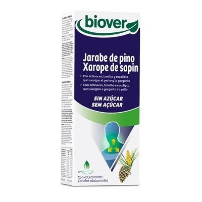 Comprar BIOVER JARABE DE PINO SIN AZUCAR 150 ML al mejor precio en NuestraFarma, tu farmacia online