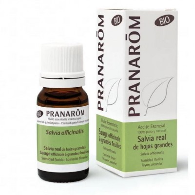 Comprar PRANAROM SALVIA REAL DE HOJAS GRANDES ACEITE ESENCIAL BIO 10 ML al mejor precio en NuestraFarma, tu farmacia online