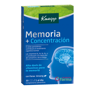 KNEIPP MEMORIA Y CONCENTRACION 30 CAPSULAS