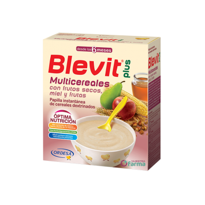 Comprar BLEVIT PLUS MULTICEREALES CON FRUTOS SECOS, MIEL Y FRUTAS 600 G al mejor precio en NuestraFarma, tu farmacia online