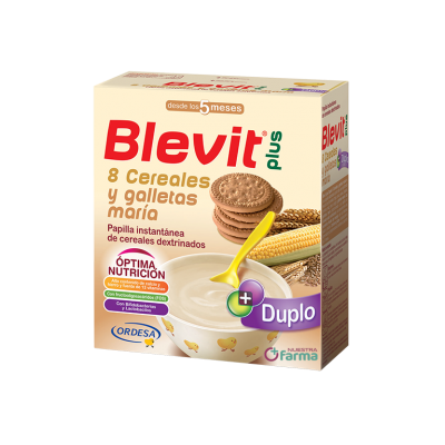 Comprar BLEVIT PLUS 8 CEREALES Y GALLETAS MARIA 600 G al mejor precio en NuestraFarma, tu farmacia online