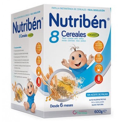 Comprar NUTRIBEN 8 CEREALES DIGEST 600 G al mejor precio en NuestraFarma, tu farmacia online