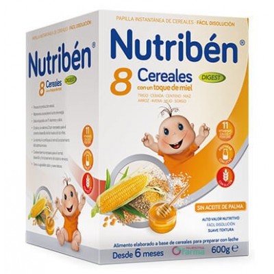 Comprar NUTRIBEN 8 CEREALES CON UN TOQUE DE MIEL DIGEST 600 G al mejor precio en NuestraFarma, tu farmacia online