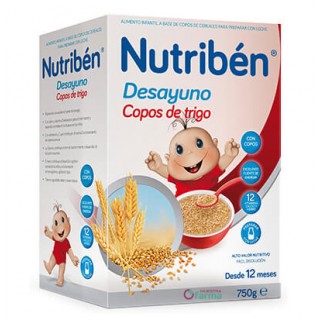 NUTRIBEN DESAYUNO COPOS DE TRIGO CON FRUTAS 750 G