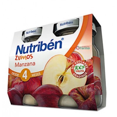 Comprar NUTRIBEN ZUMO MANZANA 2 X 130 ML al mejor precio en NuestraFarma, tu farmacia online