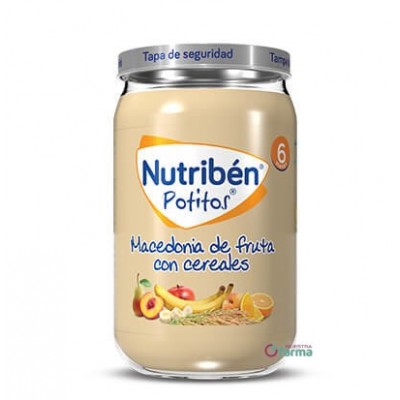Comprar NUTRIBEN POTITO MACEDONIA DE FRUTA CON CEREALES 235 G al mejor precio en NuestraFarma, tu farmacia online