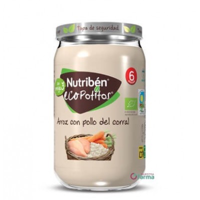 Comprar NUTRIBEN ECOPOTITO POLLO DEL CORRAL CON ARROZ 235 G al mejor precio en NuestraFarma, tu farmacia online