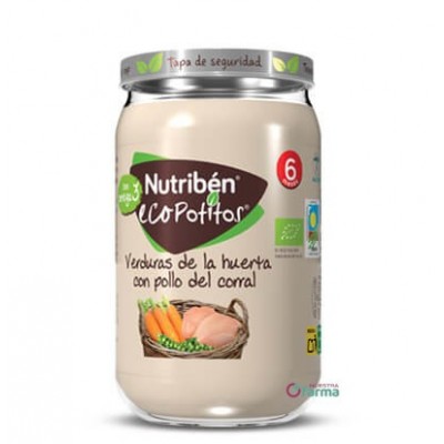 Comprar NUTRIBEN ECOPOTITO VERDURAS DE LA HUERTA CON POLLO DEL CORRAL 235 G al mejor precio en NuestraFarma, tu farmacia online