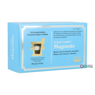 Comprar ACTIVECOMPLEX MAGNESIO 150 COMPRIMIDOS al mejor precio en NuestraFarma, tu farmacia online