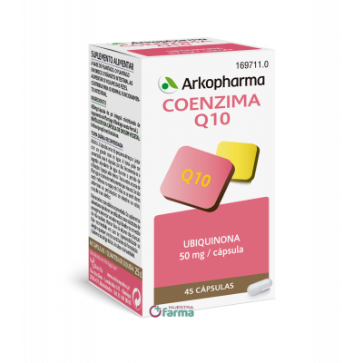 Comprar ARKOPHARMA COENZIMA Q10 45 CAPSULAS al mejor precio en NuestraFarma, tu farmacia online