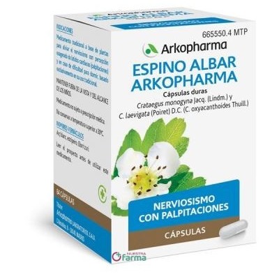 Comprar ESPINO ALBAR ARKOPHARMA 350 MG 84 CAPSULAS al mejor precio en NuestraFarma, tu farmacia online