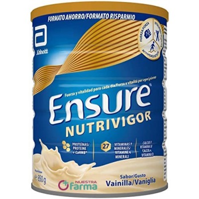 Comprar ENSURE NUTRIVIGOR VAINILLA 850 G al mejor precio en NuestraFarma, tu farmacia online