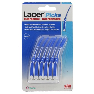 Comprar LACER PICKS INTERDENTAL 30 UNIDADES al mejor precio en NuestraFarma, tu farmacia online