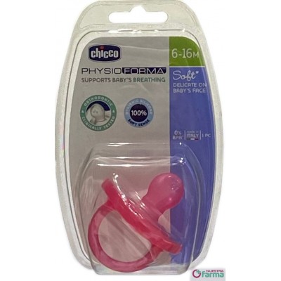 Comprar CHICCO CHUPETE SILICONA PHYSIOFORMA ROSA 6-16M al mejor precio en NuestraFarma, tu farmacia online
