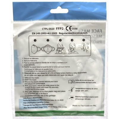 Comprar MASCARILLA FFP2 NR BLANCA 1 UNIDAD al mejor precio en NuestraFarma, tu farmacia online