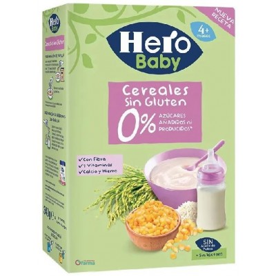 Comprar PEDIALAC PAPILLA CEREALES SIN GLUTEN HERO BABY 340 G al mejor precio en NuestraFarma, tu farmacia online