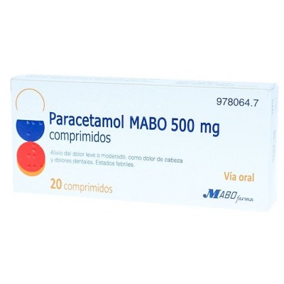 Comprar PARACETAMOL MABO 500 MG 20 COMPRIMIDOS al mejor precio en NuestraFarma, tu farmacia online