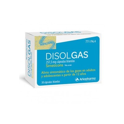 Comprar DISOLGAS 257,5 MG 32 CAPSULAS BLANDAS al mejor precio en NuestraFarma, tu farmacia online