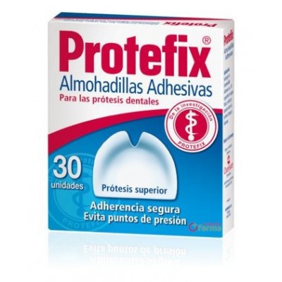 Comprar PROTEFIX ALMOHADILLA ADHESIVA SUPERIOR 30 UNIDADES al mejor precio en NuestraFarma, tu farmacia online