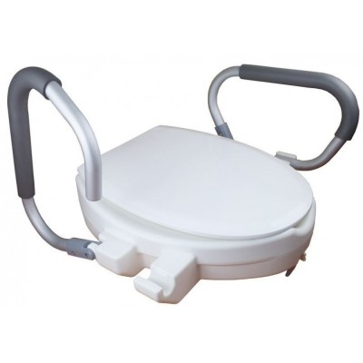 Comprar ELEVADOR WC CON REPOSABRAZOS ABATIBLE MODELO ALCALA al mejor precio en NuestraFarma, tu farmacia online