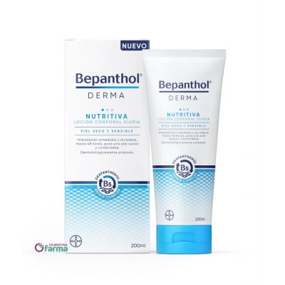 Comprar BEPANTHOL DERMA NUTRITIVA LOCION CORPORAL DIARIA 200 ML al mejor precio en NuestraFarma, tu farmacia online