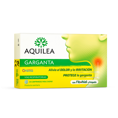 Comprar AQUILEA GARGANTA 20 COMPRIMIDOS PARA CHUPAR al mejor precio en NuestraFarma, tu farmacia online